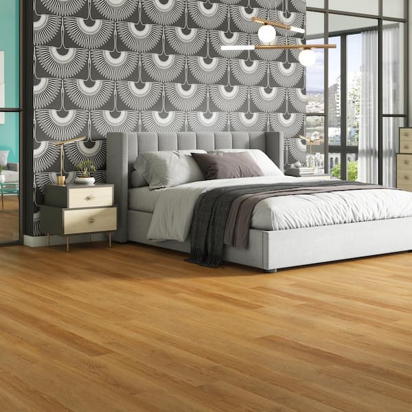 Polished Pro Ultra Thick Honey Harmony 20-mil x 6 in. W x 48 in. L Glue Down Waterproof Vinyl Flooring (24 sq. ft. /ctn)