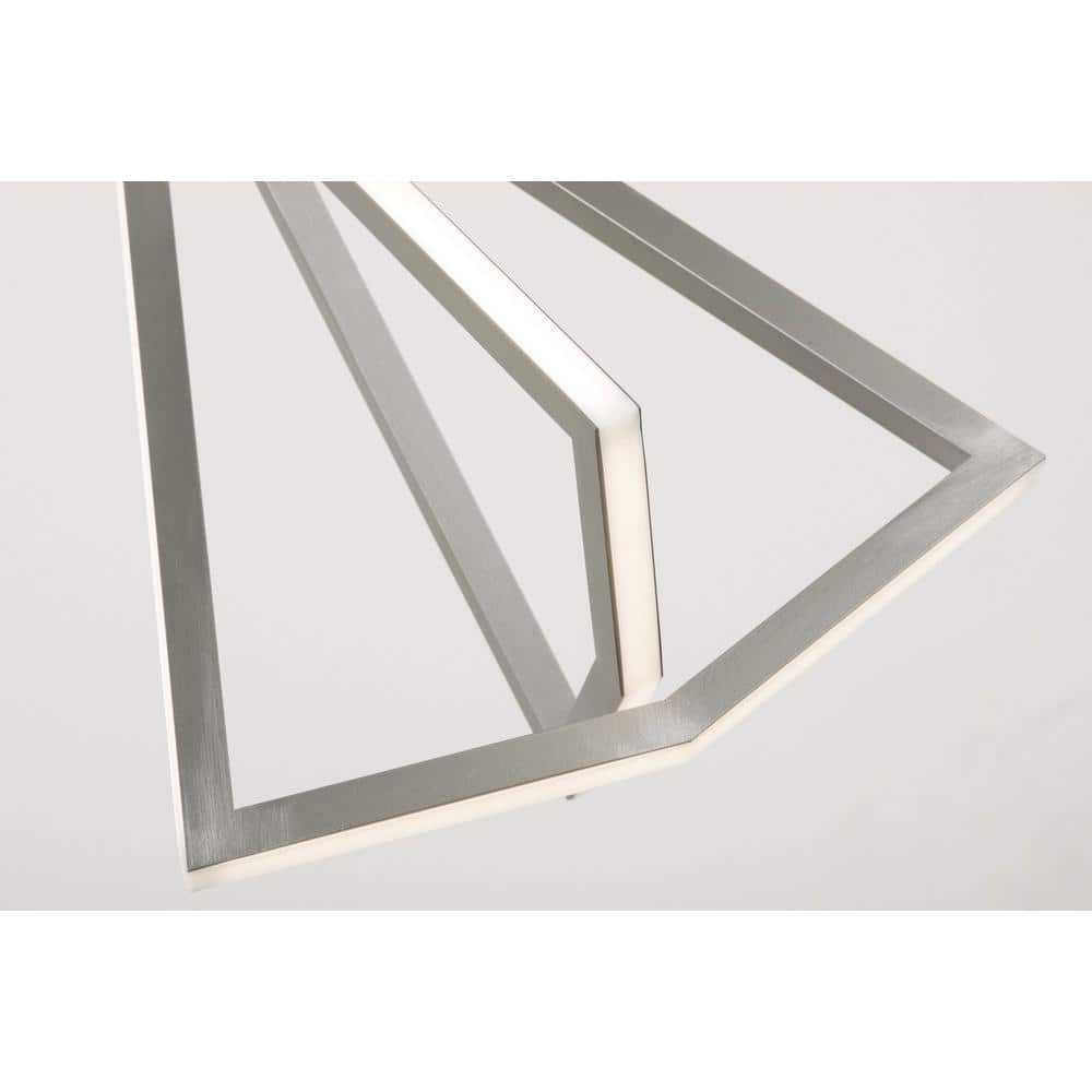 Gianna Satin Nickel 36" Aluminum LED Pendant Light