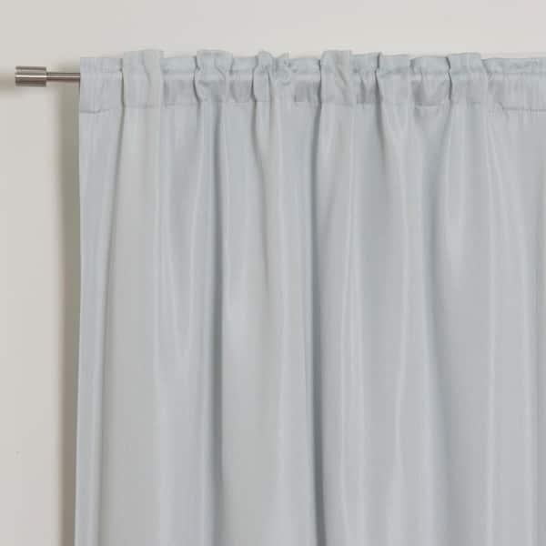 Best Home Fashion Gray Solid Blackout Curtain - 52 in. W x 84 in. L (Set of 2)