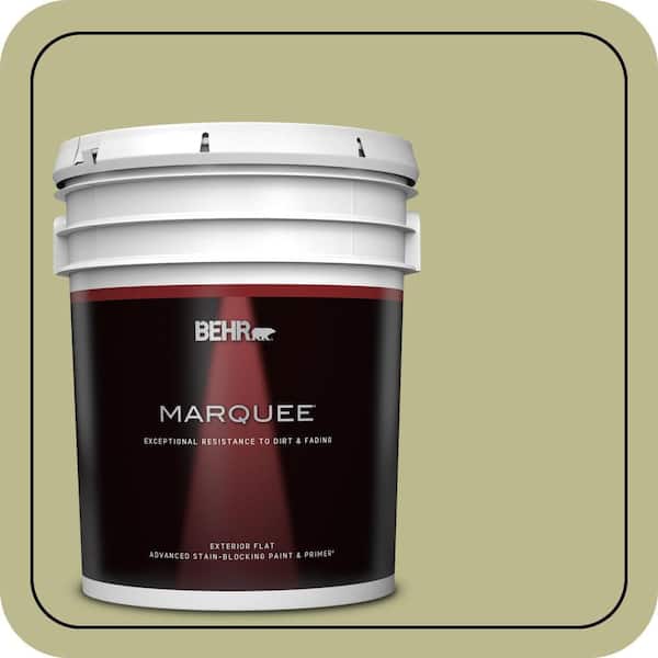 BEHR MARQUEE 5 gal. #S340-4 Back to Nature Flat Exterior Paint & Primer