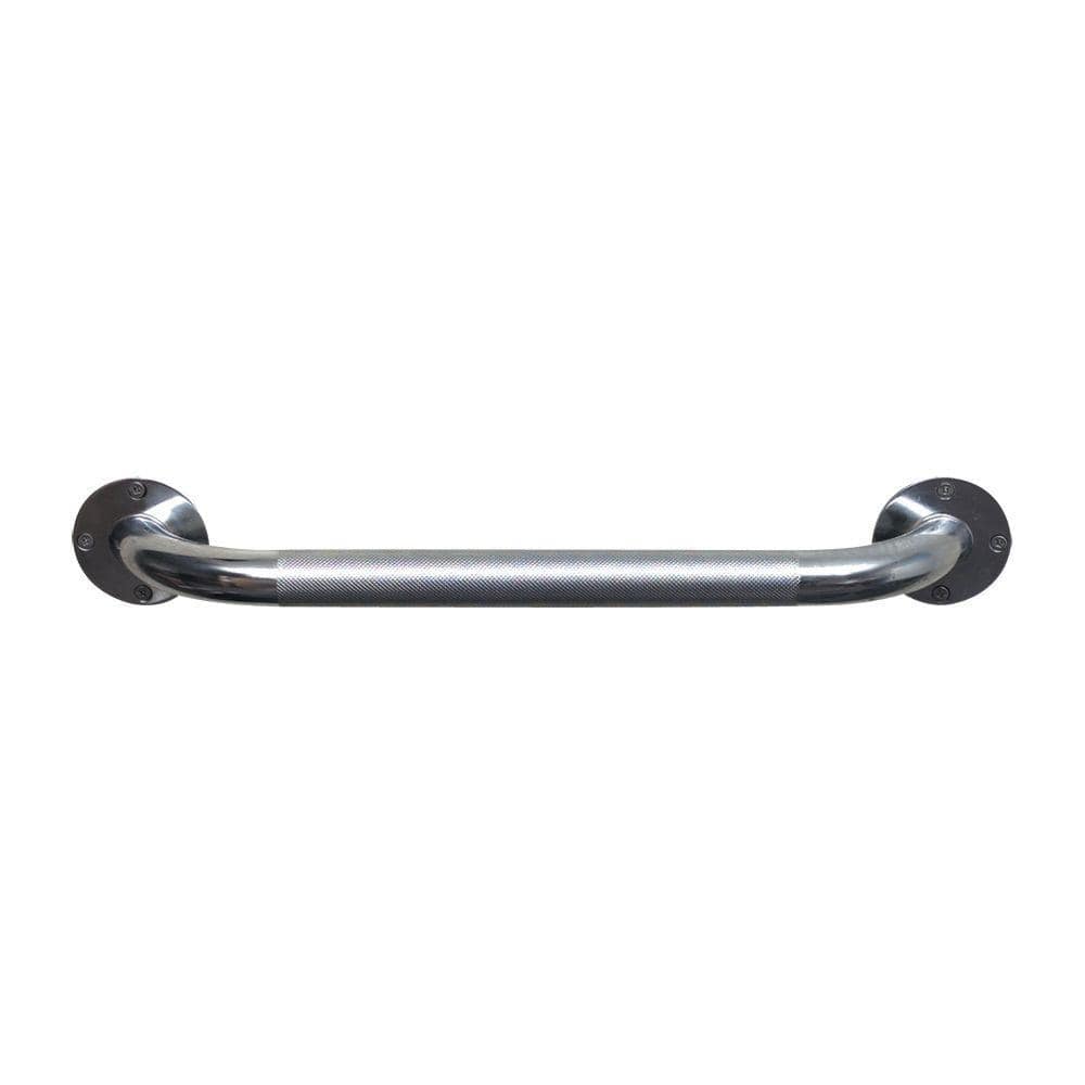DMI Institutional 18 in. Knurled Grab Bar in Chrome 52115300618 The