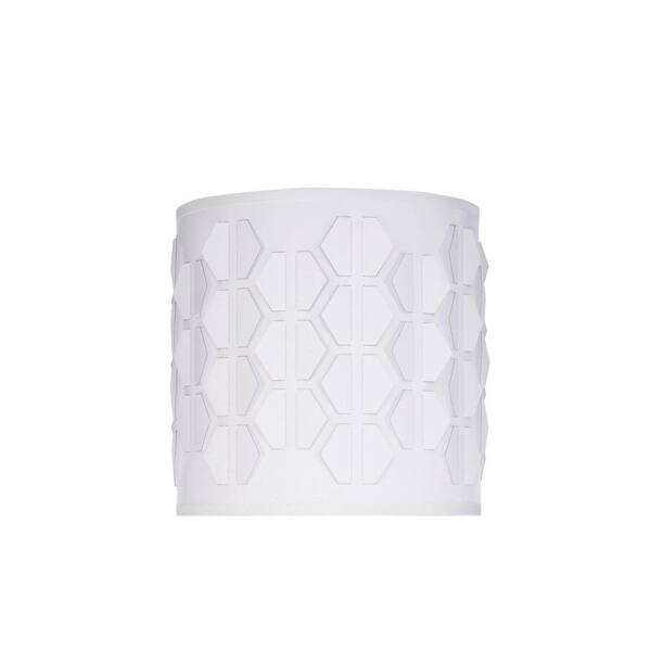 Aspen Creative Corporation 8 in. x 8 in. Off White and Hexagon Pattern ...