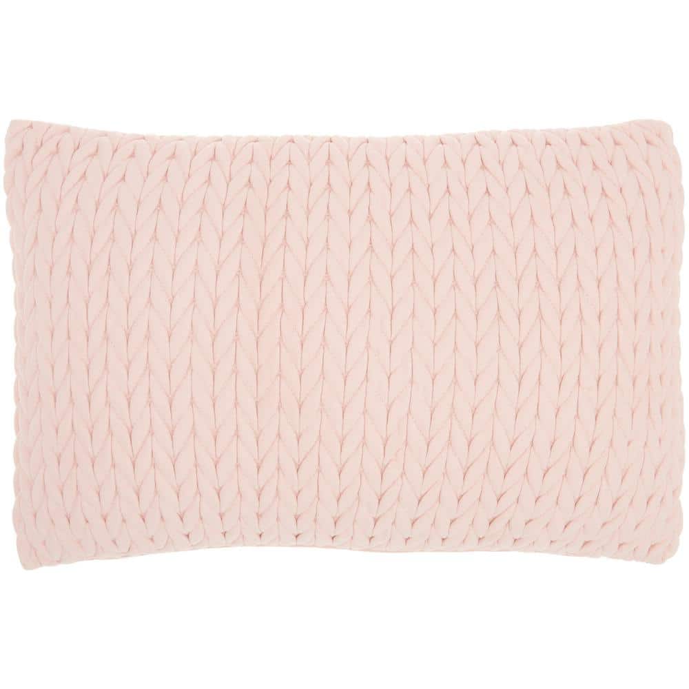 blush pink rectangle cushion