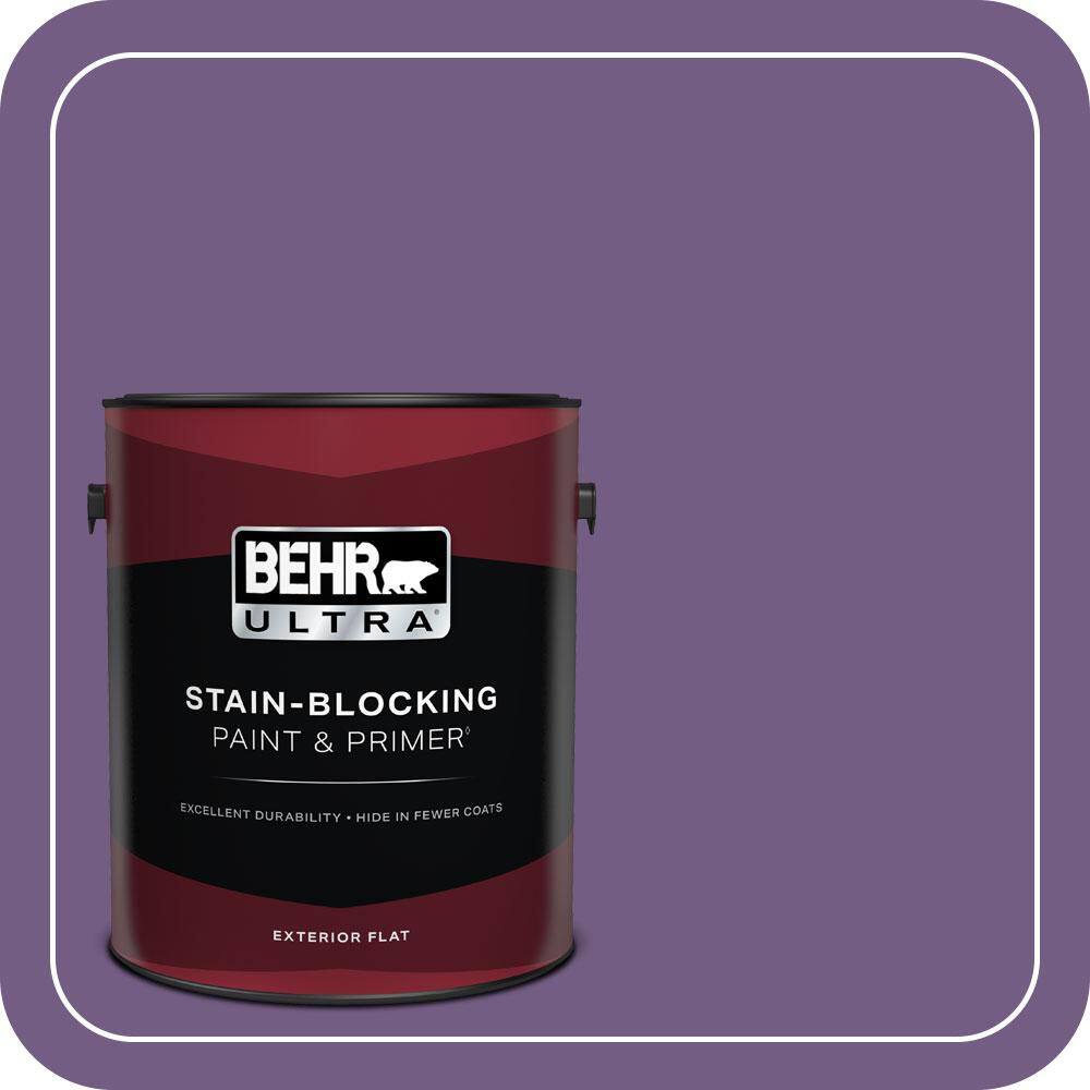 BEHR ULTRA 1 gal. #650B-7 Mystical Purple Flat Exterior Paint