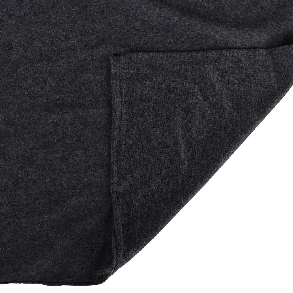 Grey Cotton Jersey Knit Packable Travel Blanket
