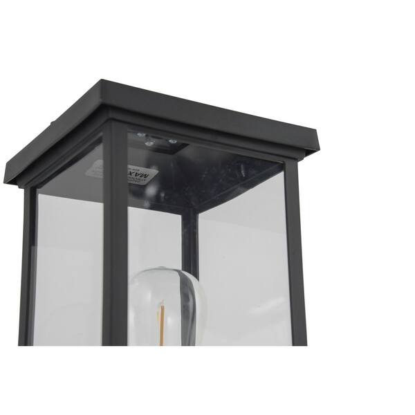 CRAFTMADE Resilience Lanterns 1-Light Black Metal Hardwired