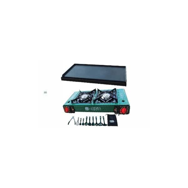 Barbecue à gaz butane Camping Grill Evergrill avec 20 bouteilles de gaz - Barbecue à gaz - Cuisine de camping - Grill de table - Barbecue de table