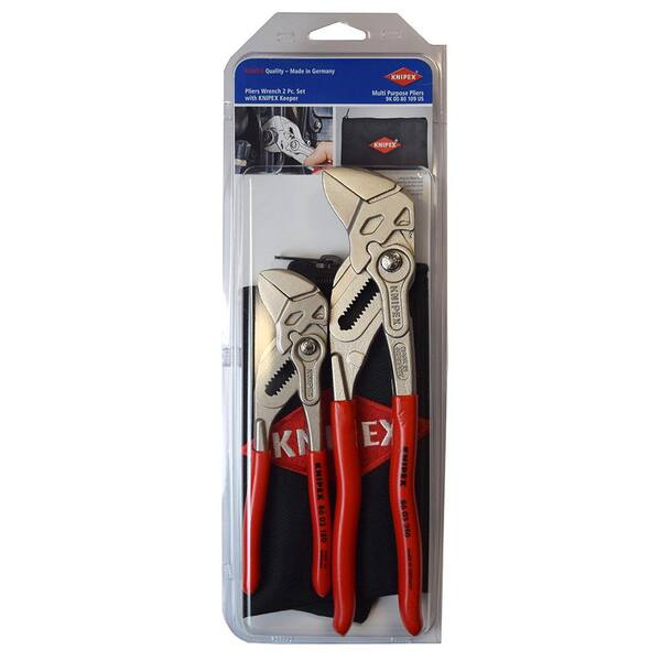 KNIPEX 10 in. Cobra Water Pump and Hose Clamp Pliers Set with