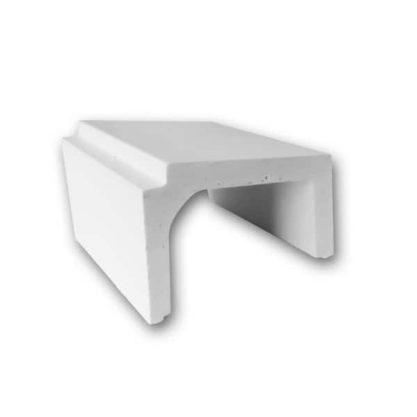 ORAC DECOR 4-3/8 in. D x 2-3/4 in. W x 4 in. L Primed White Plain Polyurethane Crown Moulding Sample