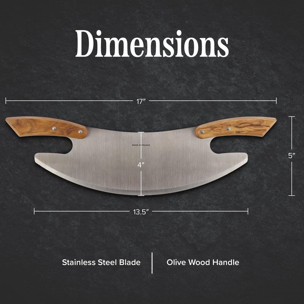 17 in. Pizza Cutter Rocker Blade - thumbnail 6