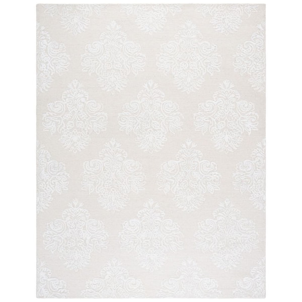 SAFAVIEH Glamour 8 ft. x 10 ft. Ivory Floral Diamond Area Rug