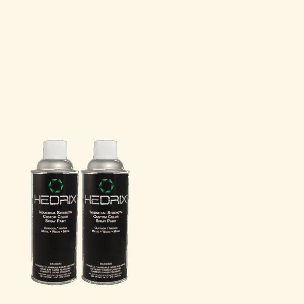 Hedrix 11 oz. Match of W-D-400 Cotton Fluff Gloss Custom Spray Paint (2-Pack)