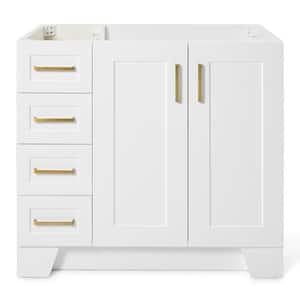 Taylor 36 in. W x 21.5 in. D x 34.5 in. H Freestanding Bath Vanity Cabinet Only in White