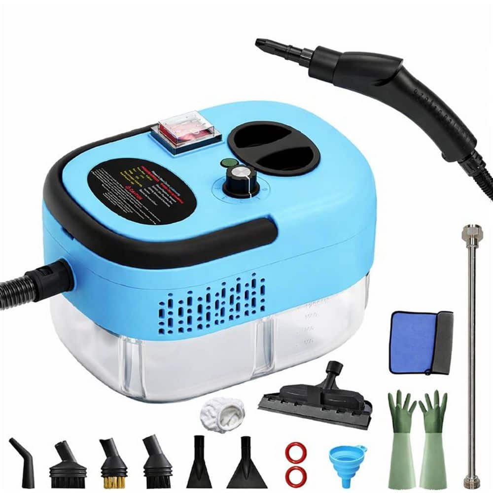 2500W Handheld Corded Steam Cleaner w 1. 2L Tank, 4. 9ft Cord for Furniture, Kitchen, Grout, Floor, Tile, Car in Blue price history on PriceWatchPro