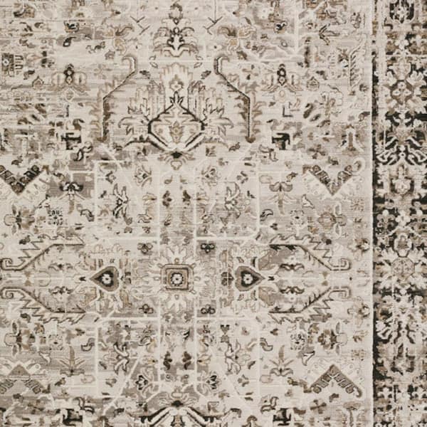 9 X 13 Gray Oriental Runner Rug