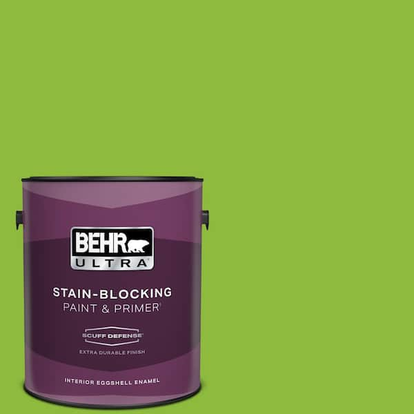 BEHR ULTRA 1 gal. #S-G-420 Limeade Extra Durable Eggshell Enamel Interior Paint & Primer