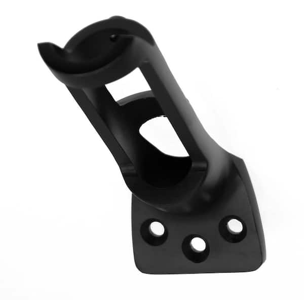 1 in. Solid Brass Flag Pole Holder in Matte Black