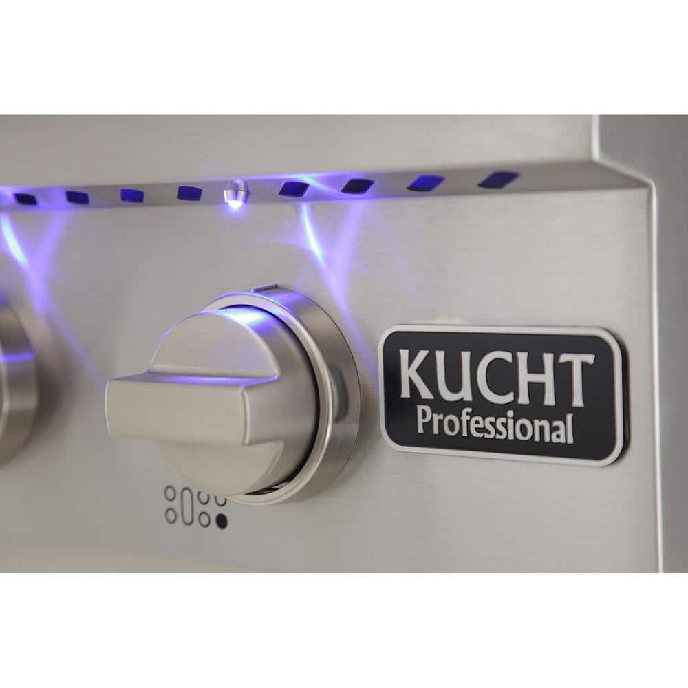 Kucht 30 Inch Stainless Steel 4 Burner Propane Range Top