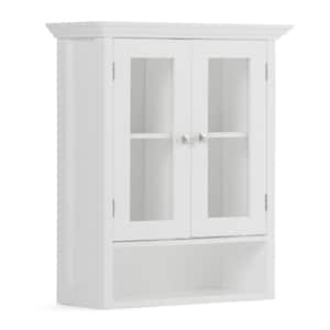 Acadian 28 in. H x 23.6 in. W Double Door Wall Bath Cabinet in Pure White