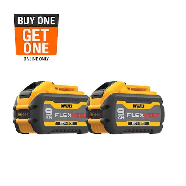 FLEXVOLT 20V/60V MAX Lithium-Ion 9.0Ah Battery Pack (2 Pack)