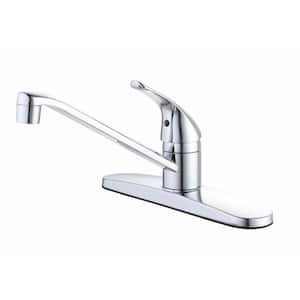 Single-Handle Standard Kitchen Faucet in Polished Chrome