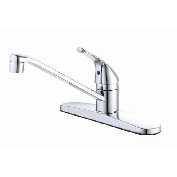 Glacier Bay Single Handle Standard Kitchen Faucet in Stainless Steel