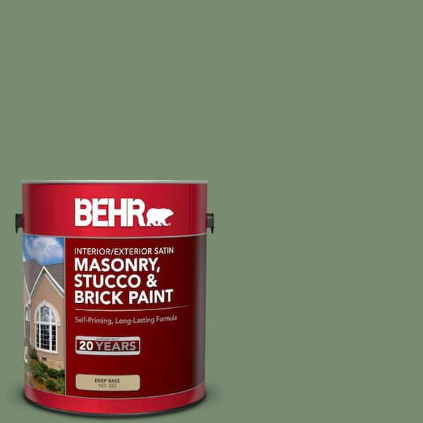 BEHR 1 gal. #PPU11-02 Shallot Bulb Satin Interior/Exterior Masonry, Stucco and Brick Paint