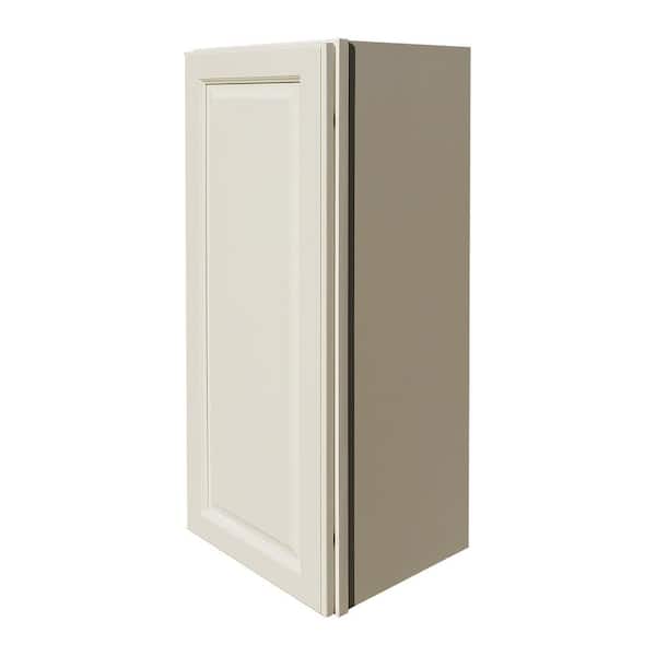 LIFEART CABINETRY LaPort Assembled 21x36x12 in. Wall Cabinet with 1 Door 2 Shelves in Classic White
