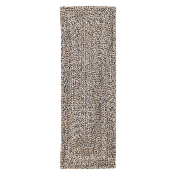 Home Decorators Collection Wesley Lake Blue Doormat 2 ft. x 12 ft. Tweed Indoor/Outdoor Area Rug