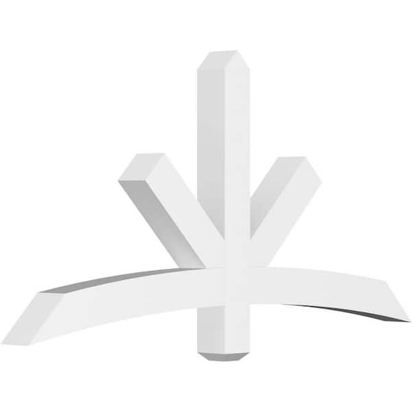 Ekena Millwork Alberta 60 in. W x 30 in. H x 4 in. D Signature Polyurethane Bracket