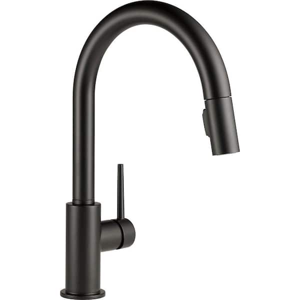 Delta Trinsic 1 Handle Pull Down Spray Kitchen Faucet Matte Black 9159-BL-DST 