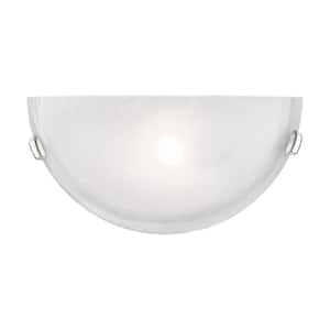 Oasis 1 Light Brushed Nickel Wall Sconce