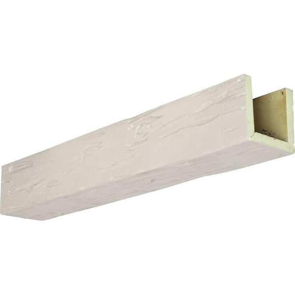 Ekena Millwork Timberthane 6 in. x 12 in. x 22 ft. 3-Sided (U-Beam) Pecky Cypress Factory Prepped Faux Wood Ceiling Beam