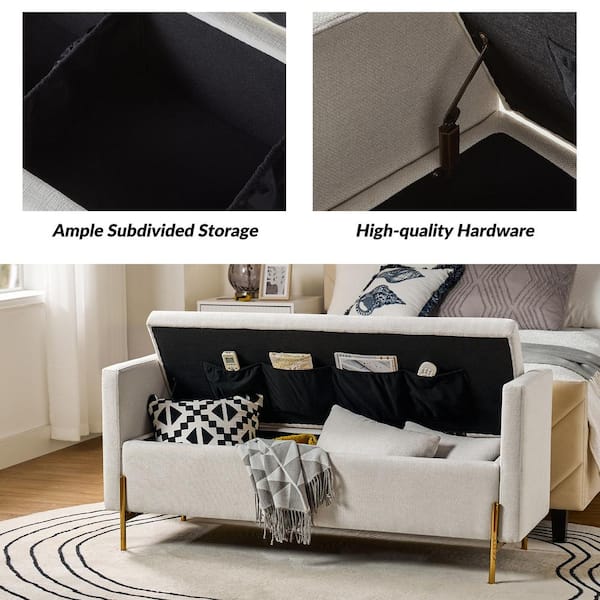 JAYDEN CREATION Claudius Modern Grey Upholstered Flip Top JAYDEN CREATION Claudius Modern Grey Upholstered Flip Top