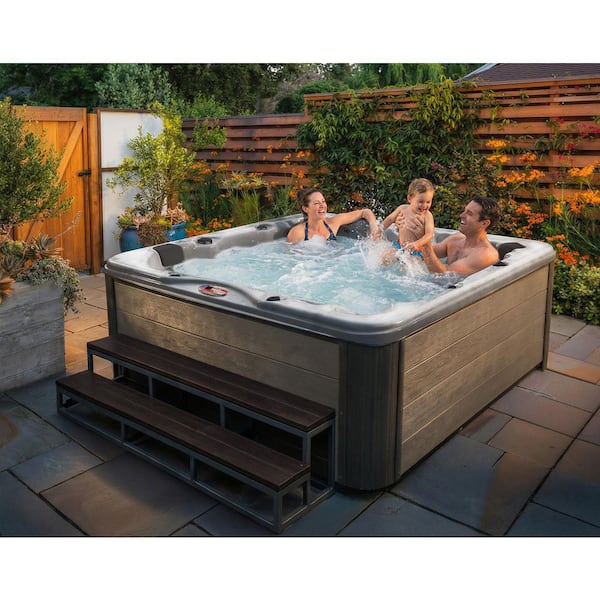 American Spas 6-Person 100-Jet 240-Volt Premium Acrylic Lounger