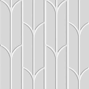 Pandora Gloss White Paintable 4 ft. x 8 ft. Faux Tin Glue-Up Wainscoting Panels (3-Pack) (96 sq. ft./Case)