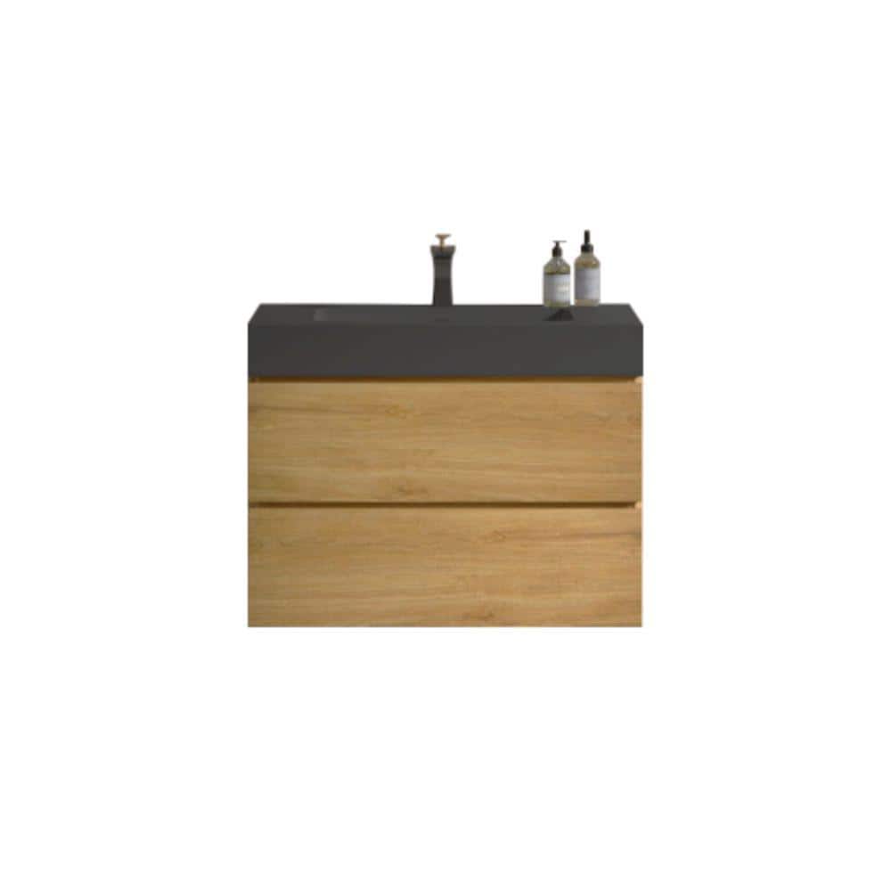 Alice 30.00 in. W x 18.10 in. D x 25.20 in. H Wall Mounting Bath Vanity in 