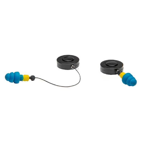 Unbranded Ripcord Retractors for Helmets with Retractable NRR 27 db TPR PermaPlug Earplugs