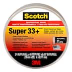 Super 33+ 3/4 in. x 66 ft. x 0.007 in. Vinyl Electrical Tape, Black