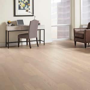 Wire Brushed Oak Frost 3/8 in. Thick x 5 in. Wide x Varying Length Click Lock Hardwood Flooring (19.686 sq. ft. / case)