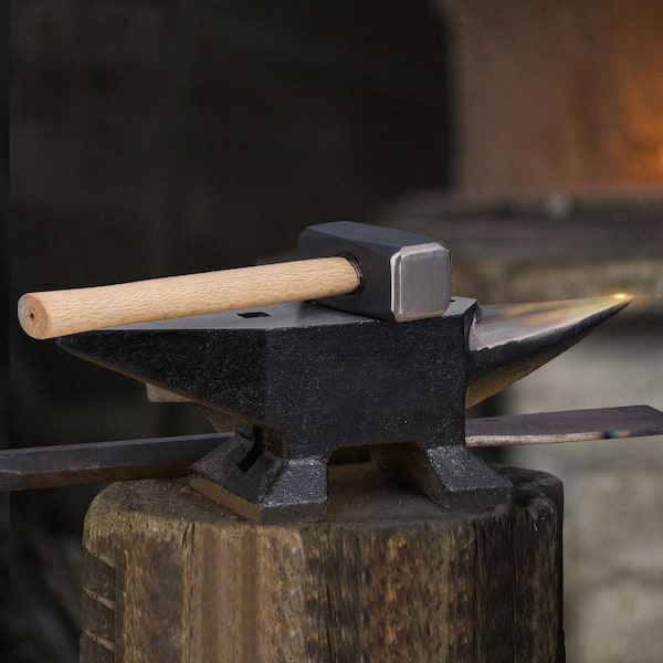SKYSHALO Single Horn Anvil 22lbs. Cast Steel Anvil High Hardness