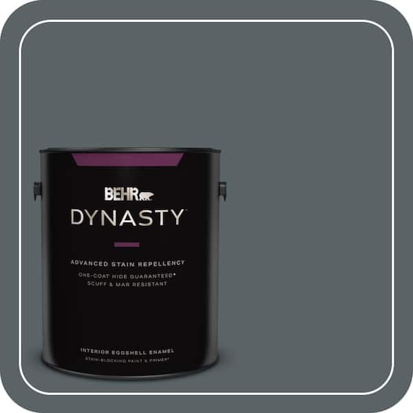 BEHR DYNASTY 1 gal. #HDC-AC-25 Blue Metal One-Coat Hide Eggshell Enamel Interior Stain-Blocking Paint & Primer