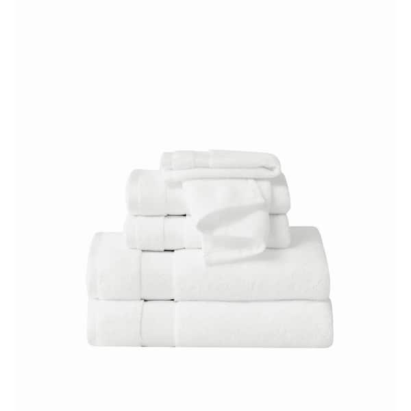 Truly Soft Quick Dry White 6 Piece Towel Set