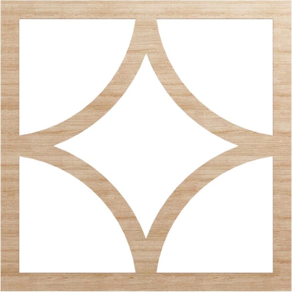 Ekena Millwork 0.25 in. x 36 in. x 36 in. Wood Medallion Moulding