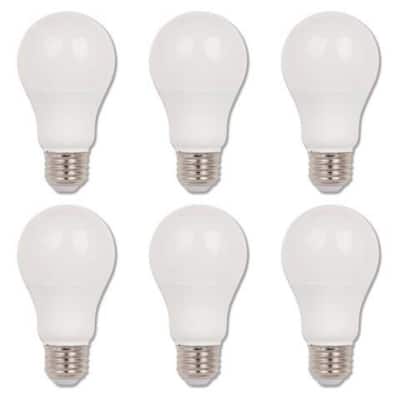 40-Watt Equivalent Omni A19 Soft White LED Light Bulb Bright White Light (6 Pack)