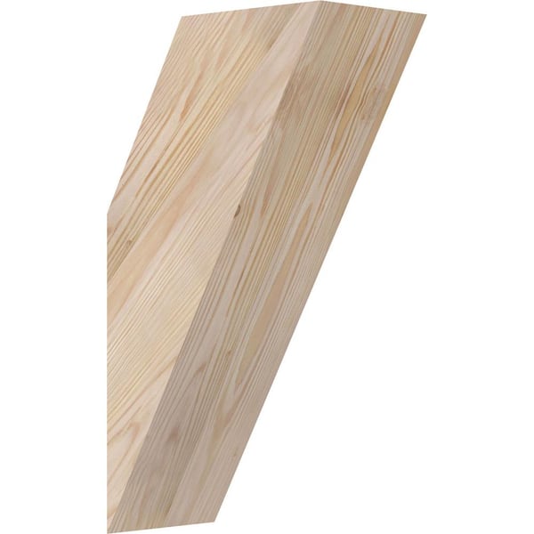 Ekena Millwork 5 1/2"W x 10"D x 18"H Traditional Smooth Knee Brace, Douglas Fir