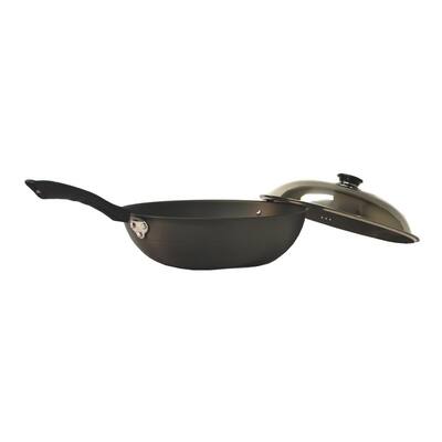 Hard Anodized 13.4 in. Wok / Cookware with Lid