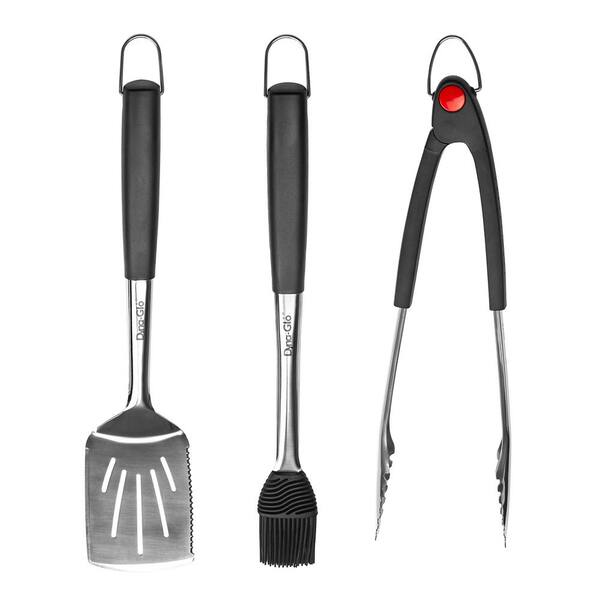 Cubilan BBQ Tools Set - Includes Spatula, Tongs, & Fork - Heavy-Duty  Stainless Steel, Dishwasher Safe (3-Piece) B00F4FRH0W - The Home Depot