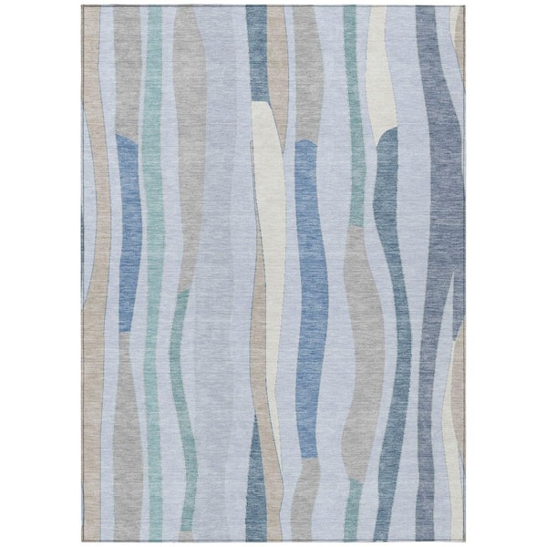 Addison Rugs Chantille Machine Washable Indoor/Outdoor Abstract ACN2188 Sky 5 ft. x 7 ft. 6 in. Area Rug