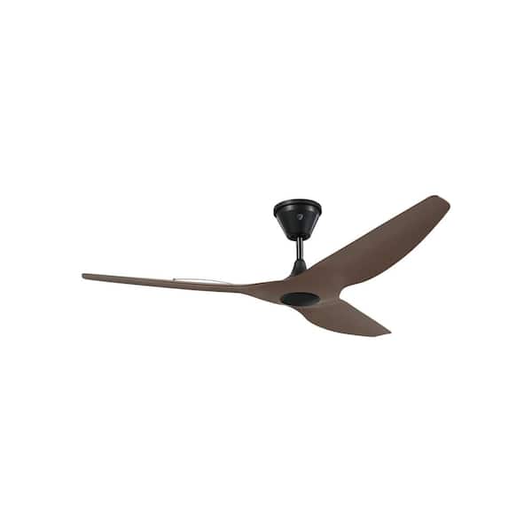 Big Ass Fans Haiku Coastal 60 in. Smart Outdoor Coastal Cocoa/Black Universal Mount W/ 10 in. Ext Tube Ceiling Fan Remote Plus App